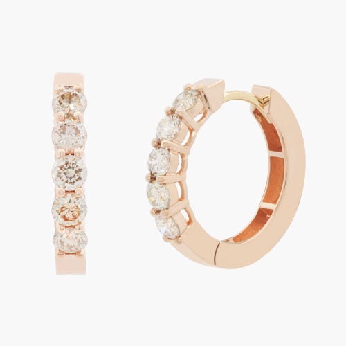 18K 제이아 꼬냑 다이아몬드 귀걸이 (105961)